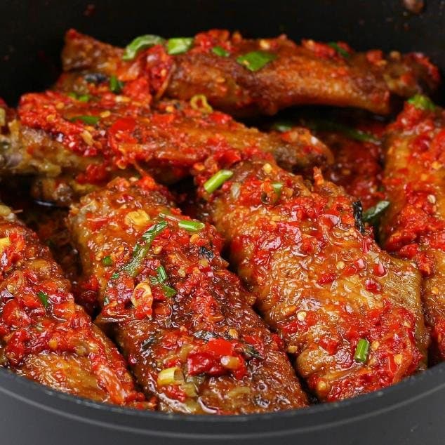 Peppered fried turkey